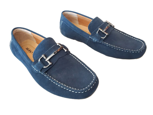 Alfani James Navy Loafers Sz 9M