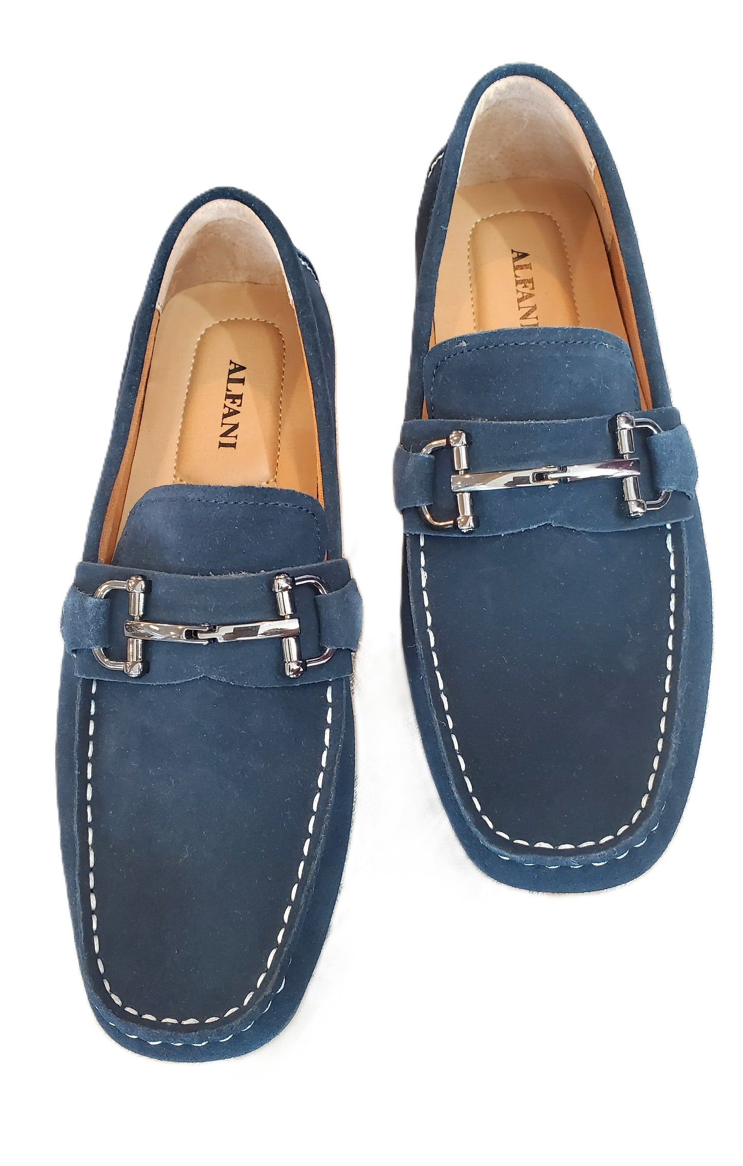 Alfani James Navy Loafers Sz 9M