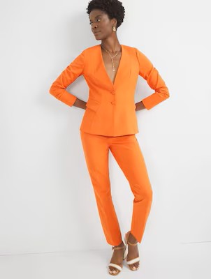 WHBM Orange Blazer Sz 6