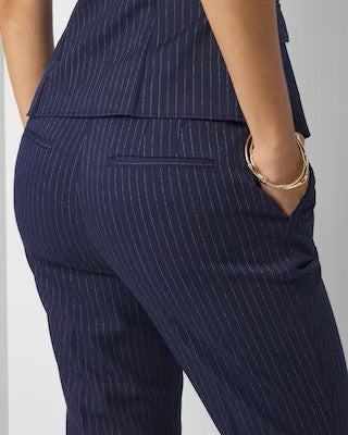 WHBM Flare Pinstriped Pants Sz 6