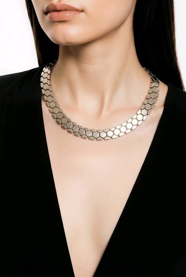 Tafari Vintage 1940's Honeycomb Necklace