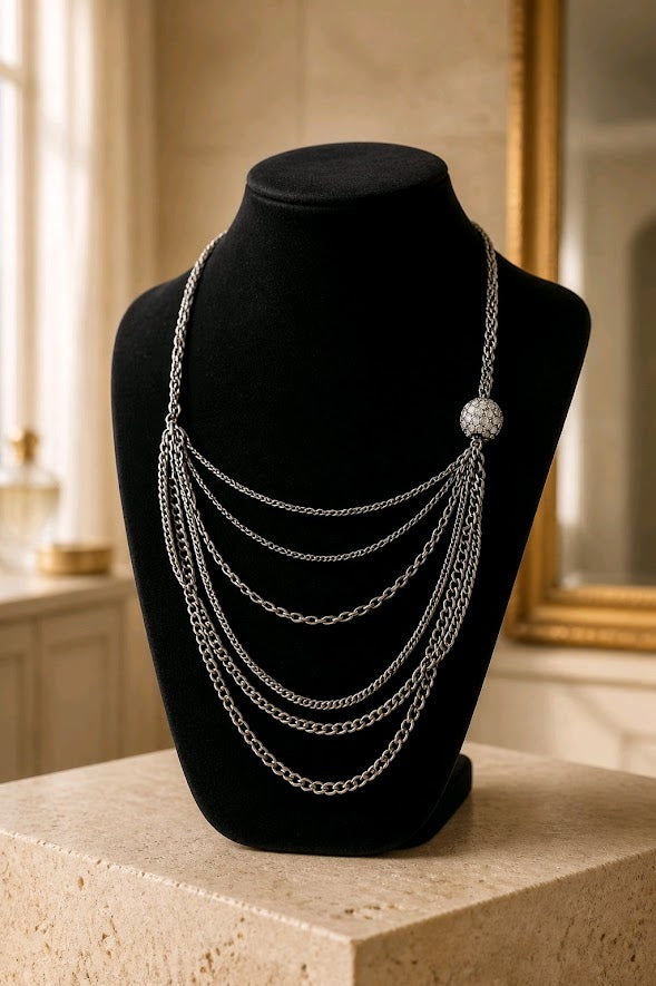 MultiChain Disco Ball Necklace