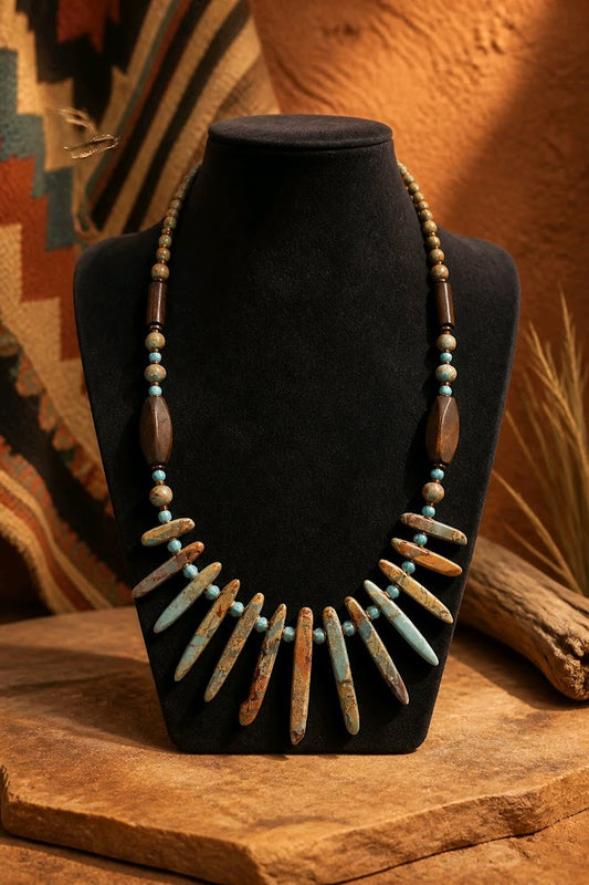 Caribbean Calcite Statement Necklace