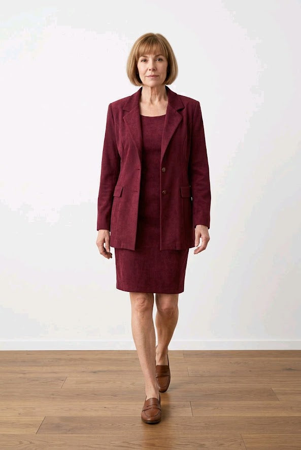 RK Sheath Dress W/Matching Overcoat Sz 14
