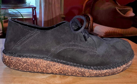 Birkenstock Gary Black Suede Loafer Sz 38/8