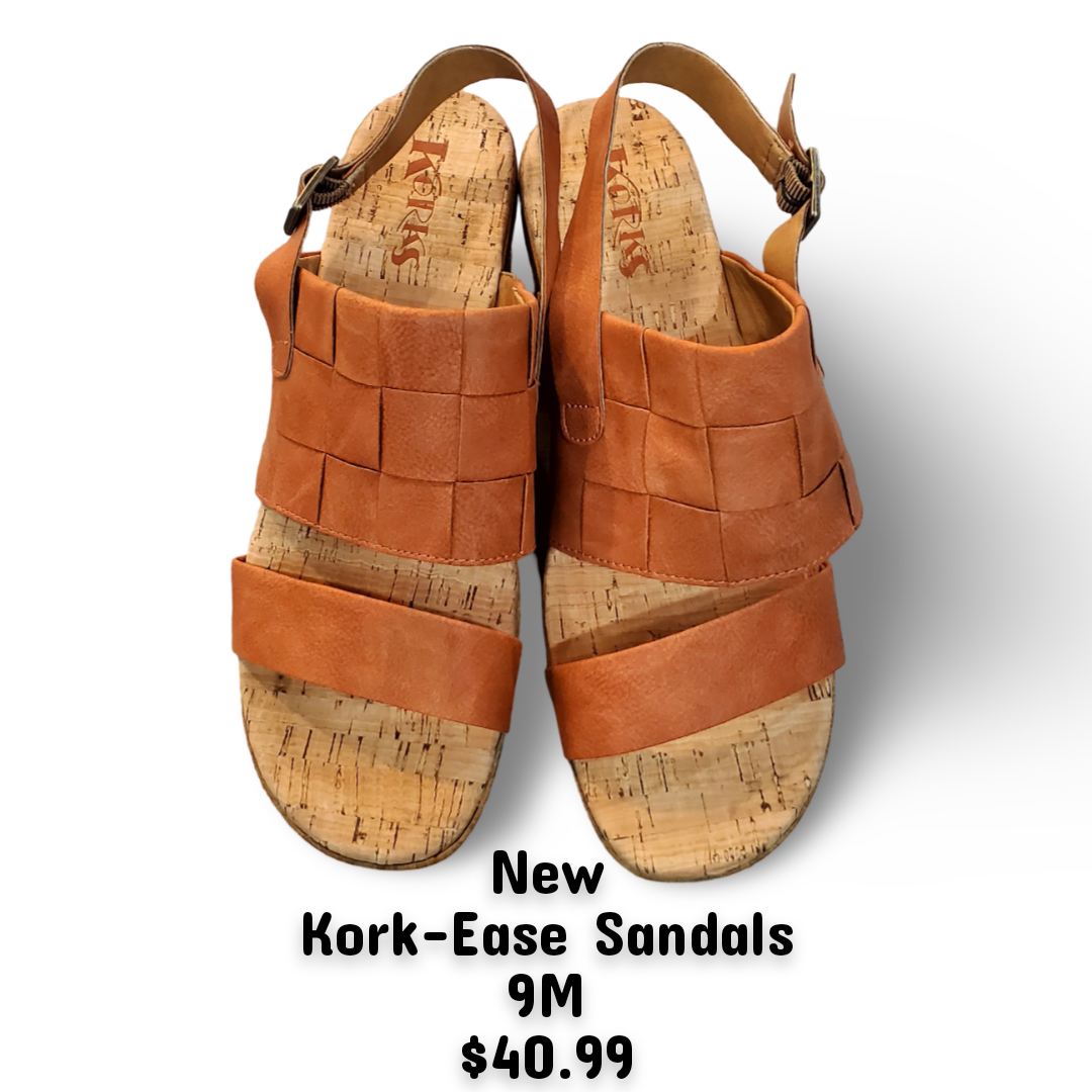 Korks Fraya Platform Wedge Sandals Sz 9