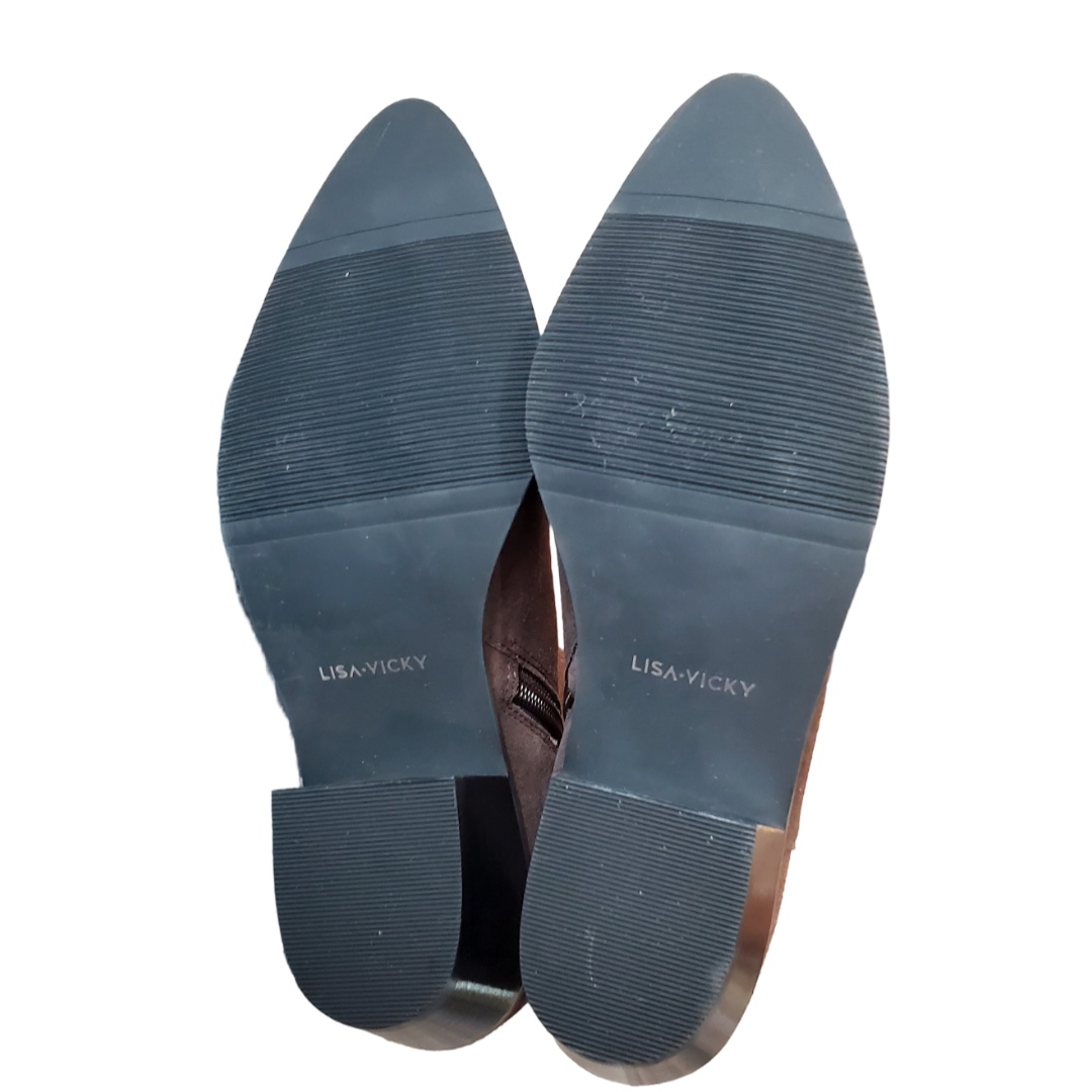 Lisa*Vicky Leather Suede Ankle Boots Sz 7M