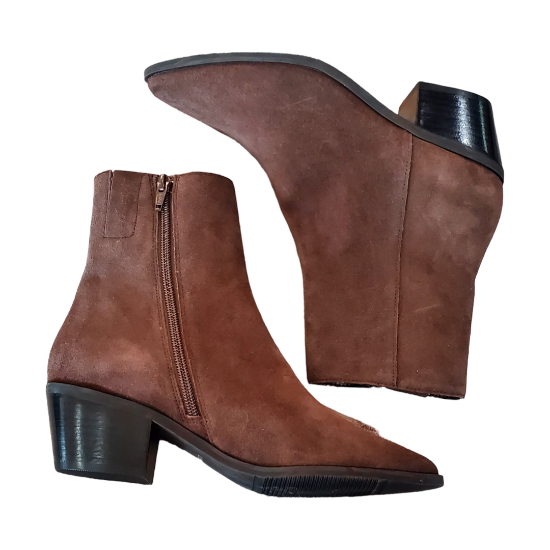 Lisa*Vicky Leather Suede Ankle Boots Sz 7M