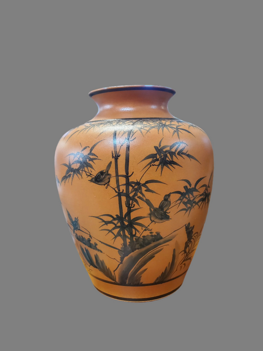 Hand-Painted Porcelain Ginger Jar