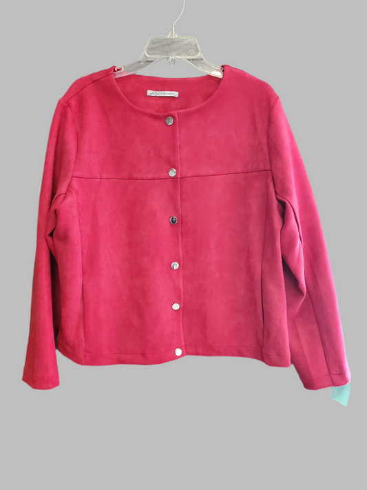 Arianna Brushed Faux Suede Blazer Sz L/XL