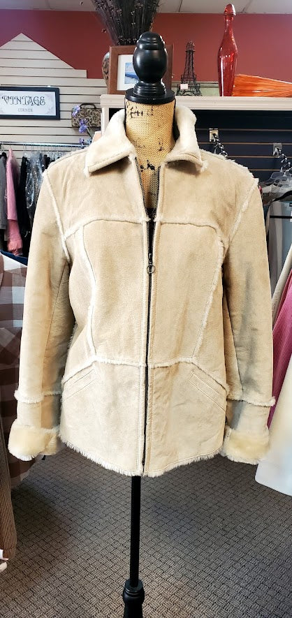 XOXO Leather Coat Sz Large