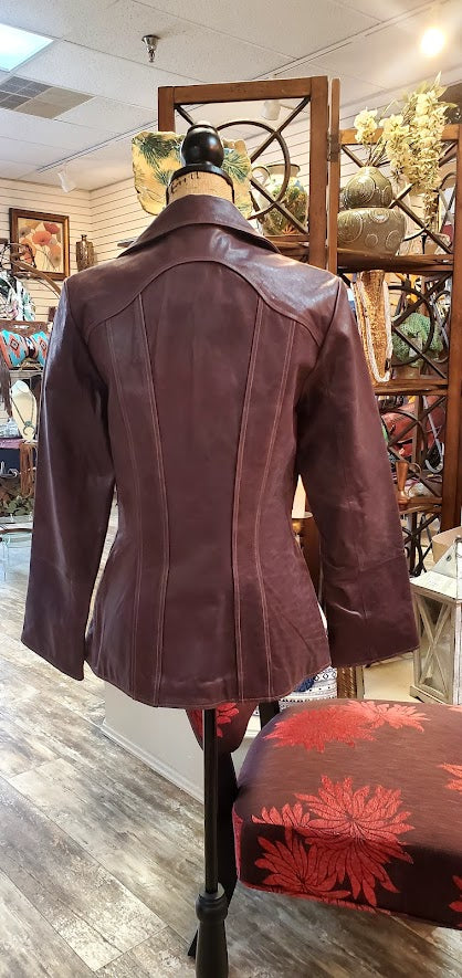 Vintage Guess Leather Blazer Sz Medium