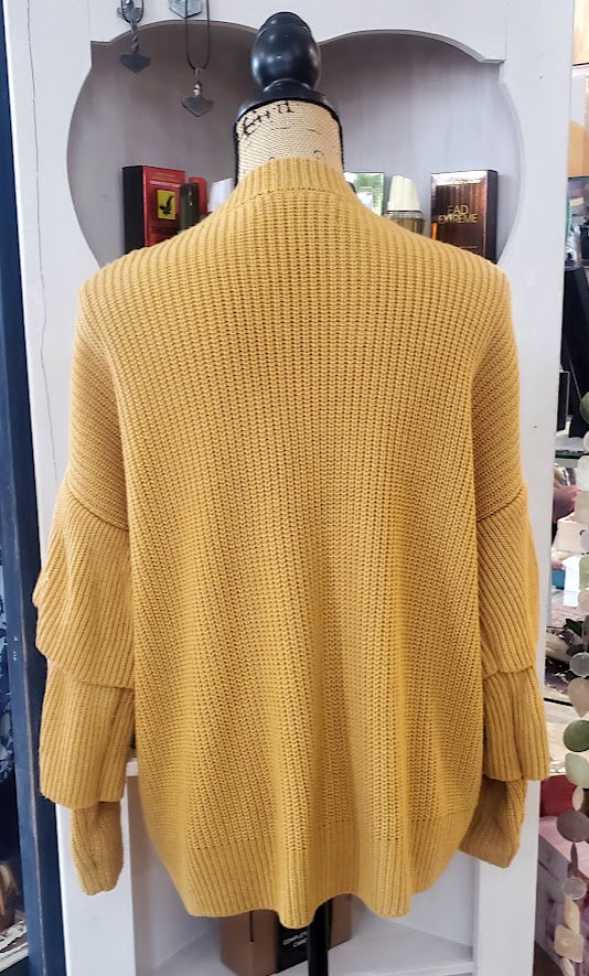 Mustard Seed Bell Sleeve Cardigan Sz Small