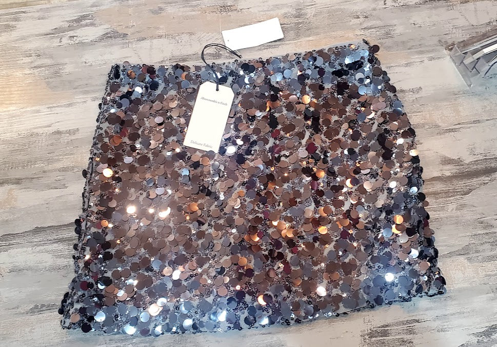 Abercrombie & Fitch Sequined Skirt/Shorts Sz Small