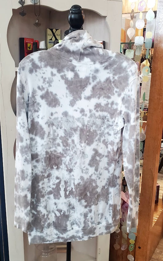 Lily & Lottie Tye-Dyed Kangaroo Pocket Pull-Over Hoodie Sz Medium