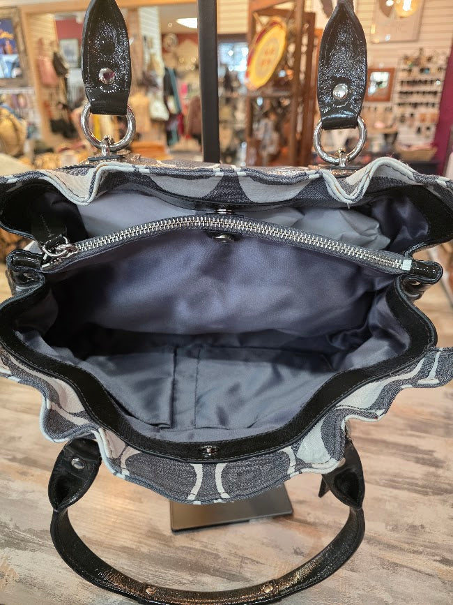 Coach J0893-13290 Jacquard Grey Satchel