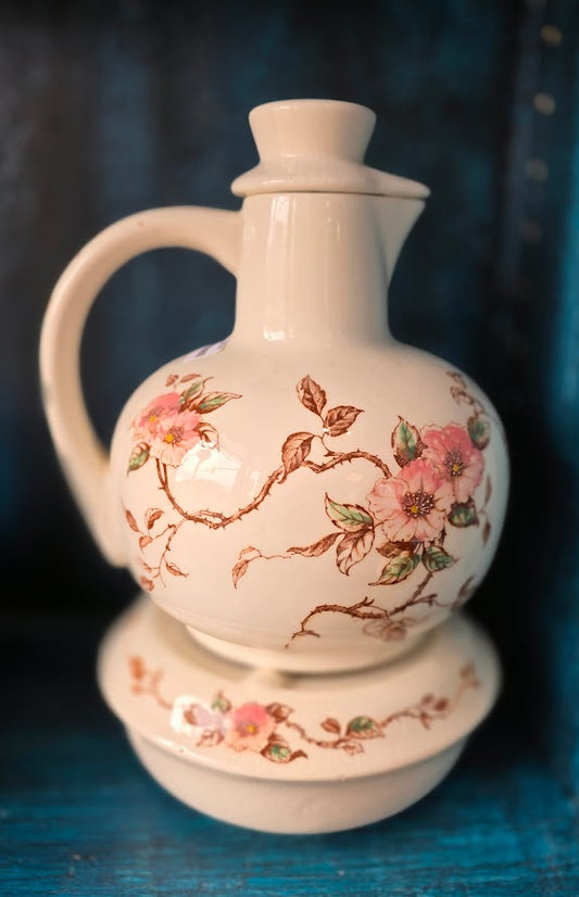 Vintage Nasco Springtime Pattern Teapot w/Warmer