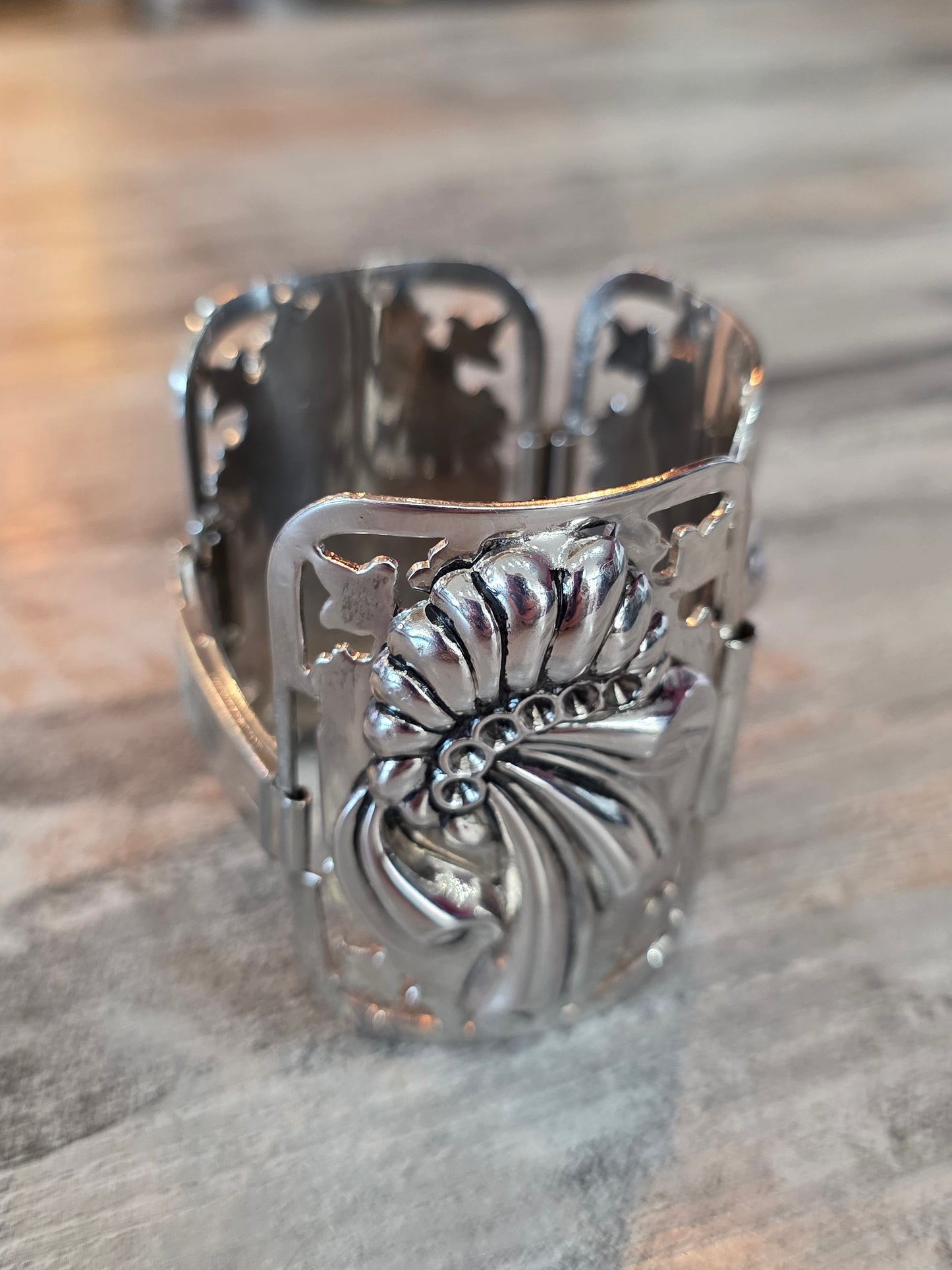 Art Nouveau 1960's Cuff Style Bracelet