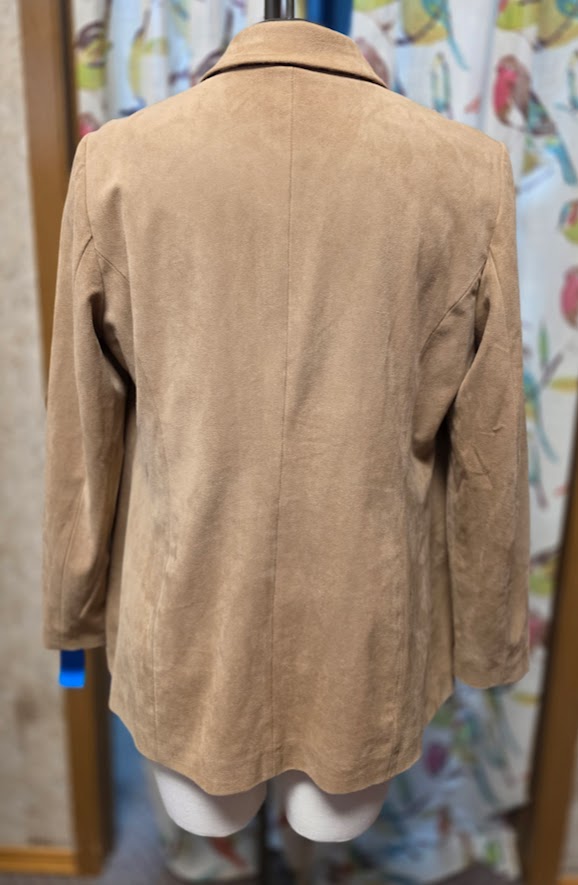 Chico's Faux Suede Blazer Sz 10/12