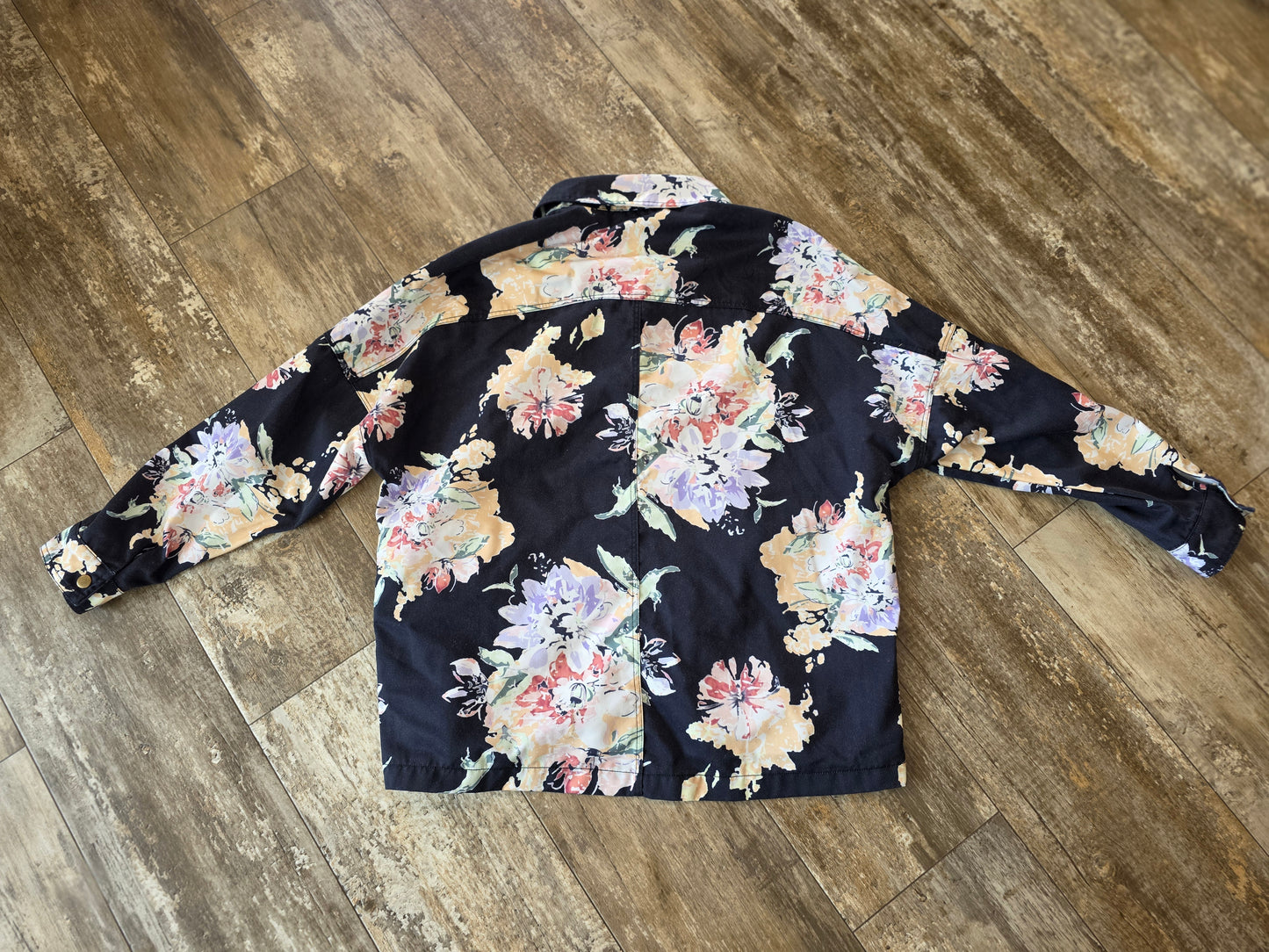 Davi & Dani Floral Print Blazer Sz Medium