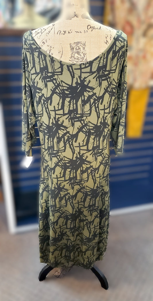 Truth + Style  Splatter Print Dress Sz 1XP