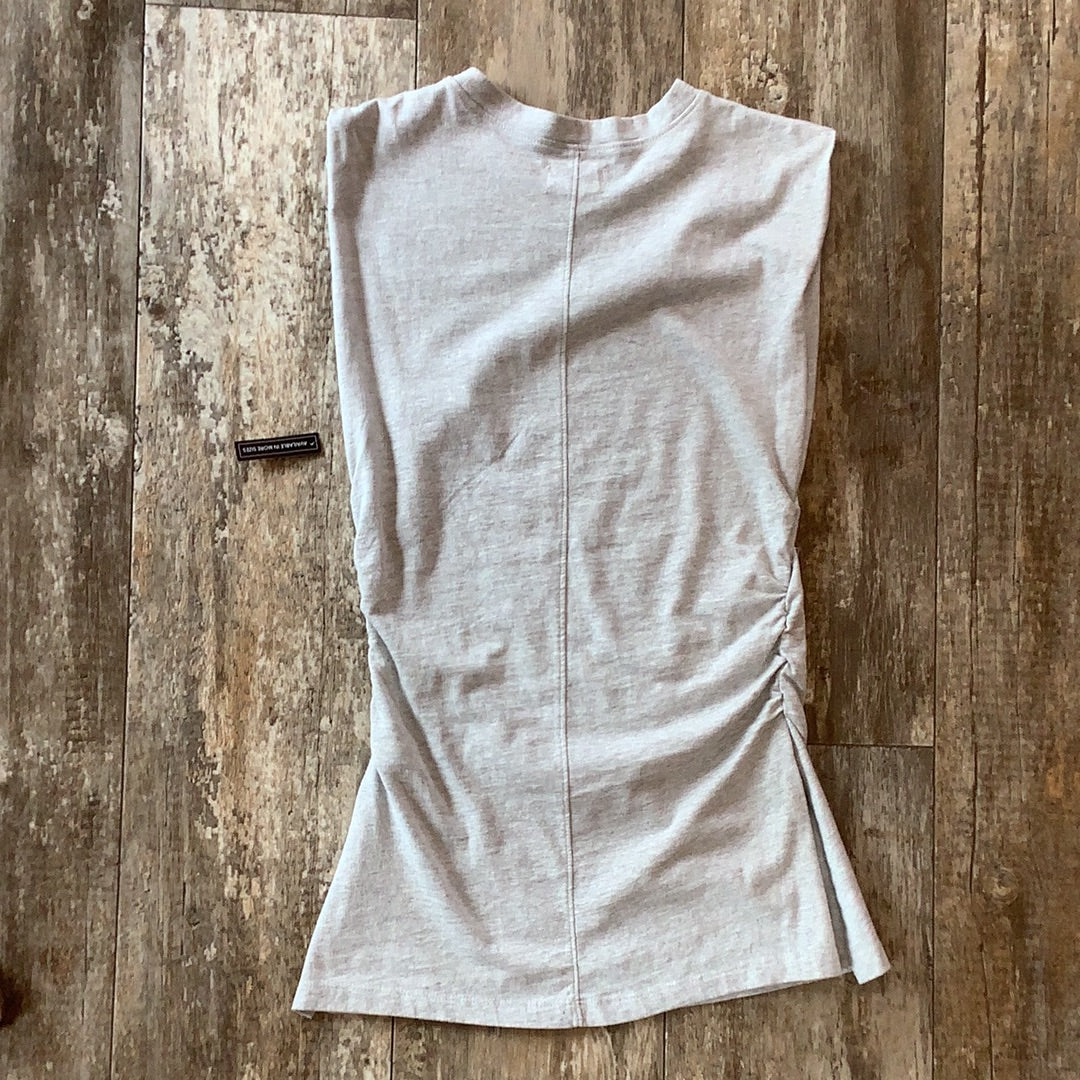 NWT Open Edit Side Scrunch Sleeveless Tee SZ XX-Small