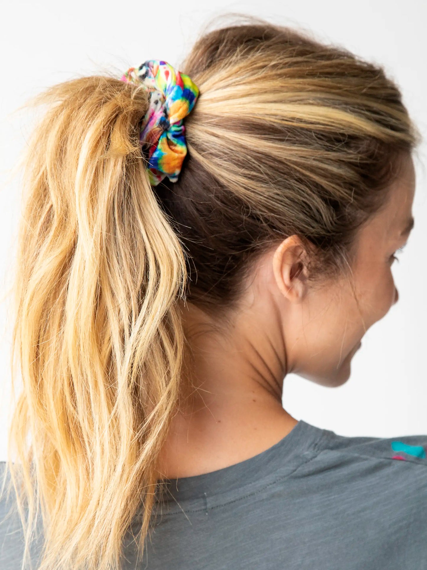 Hideaway Scrunchie - Fuchsia Marigold Tie-Dye