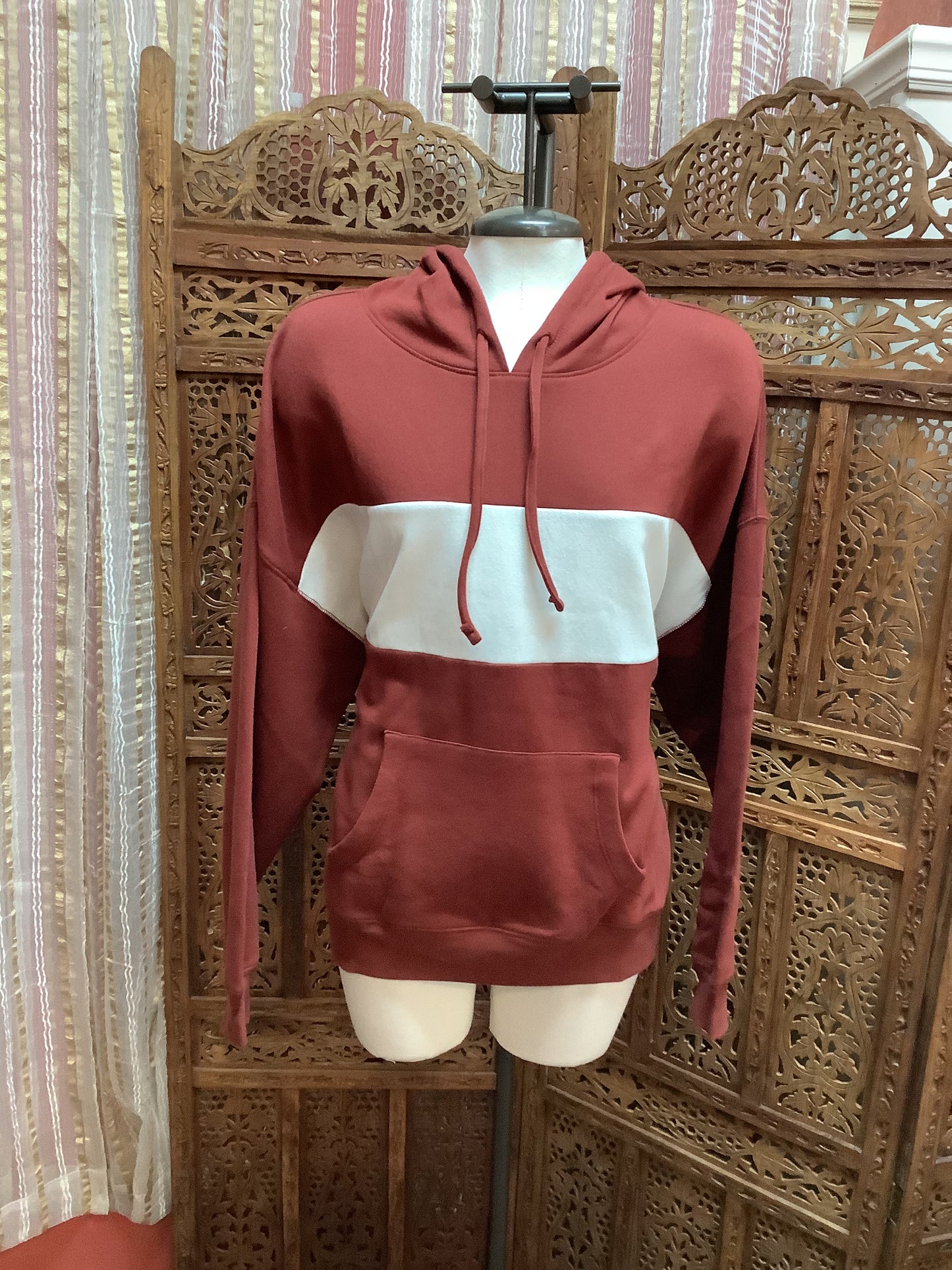 Abound Two Tone Hoodie W/Kangaroo Pocket Sz Large NWT