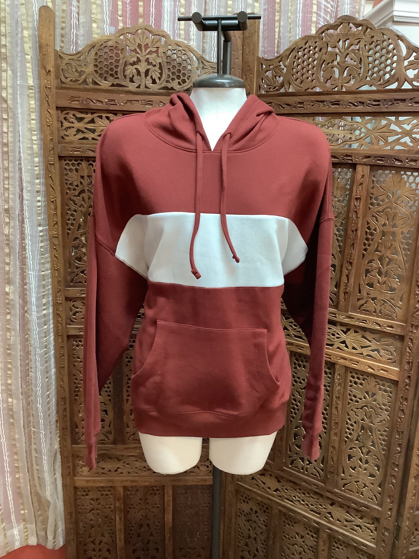 Abound Two Tone Hoodie W/Kangaroo Pocket Sz Large NWT