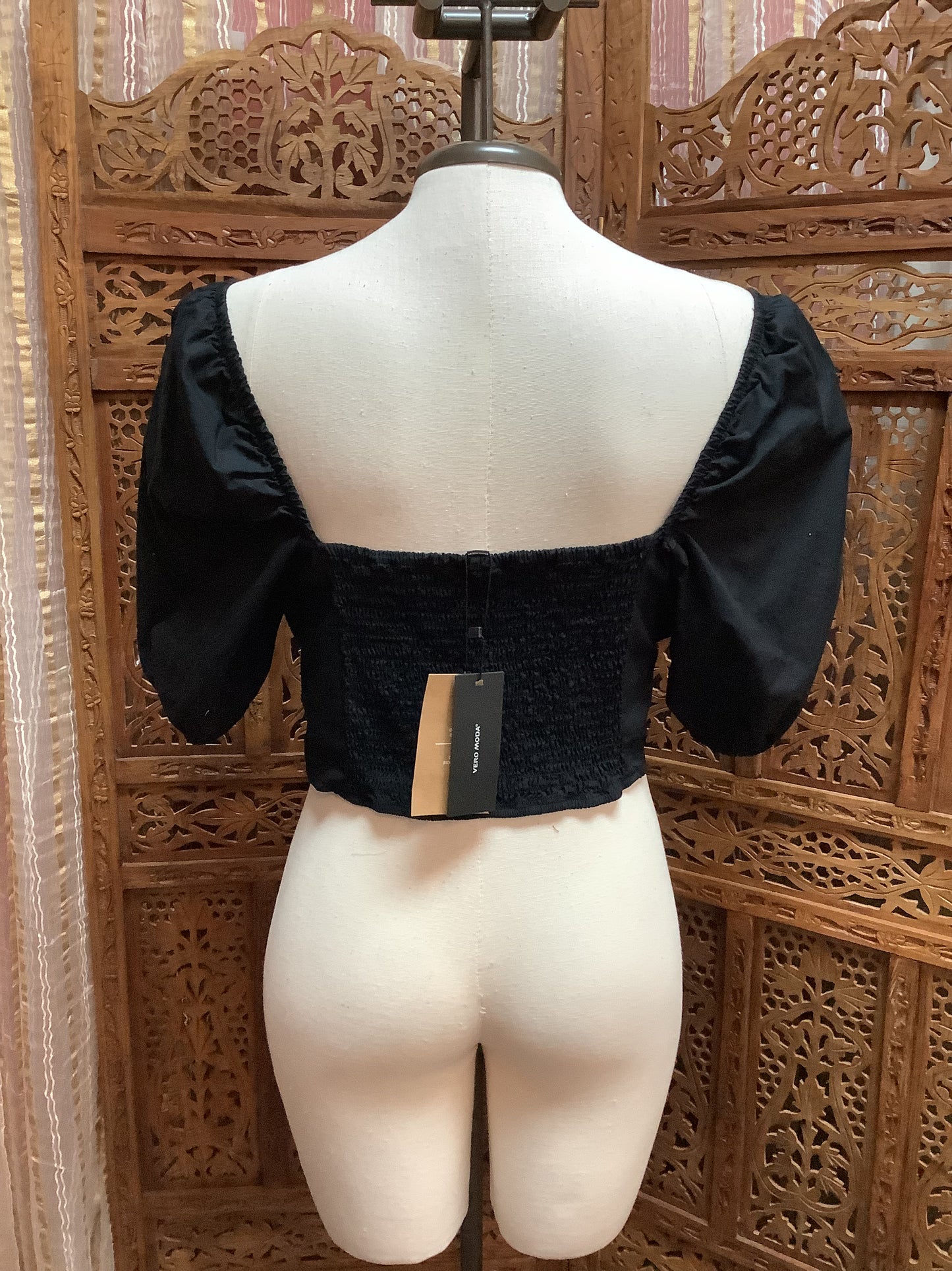 Vero Moda VMMARA Crop Top Black Sz X-Large