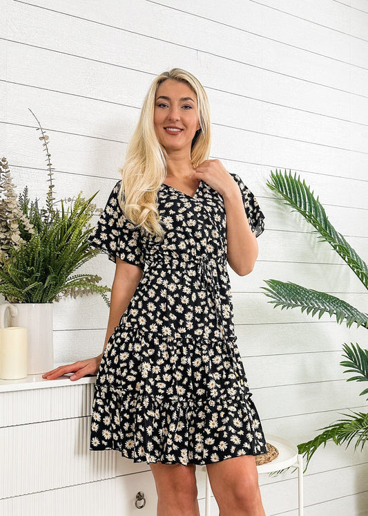 Floral Print Tiered Dress by Anna-Kaci