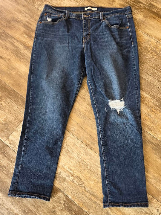 Levi's Strauss Boyfriend Distressed Jeans Sz 32