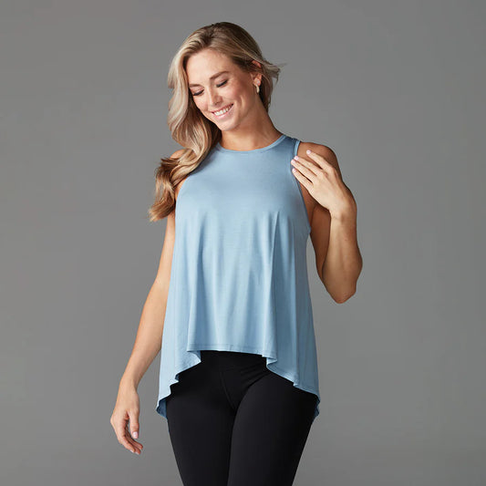 Tavi Tie Back Tank Top - Sky