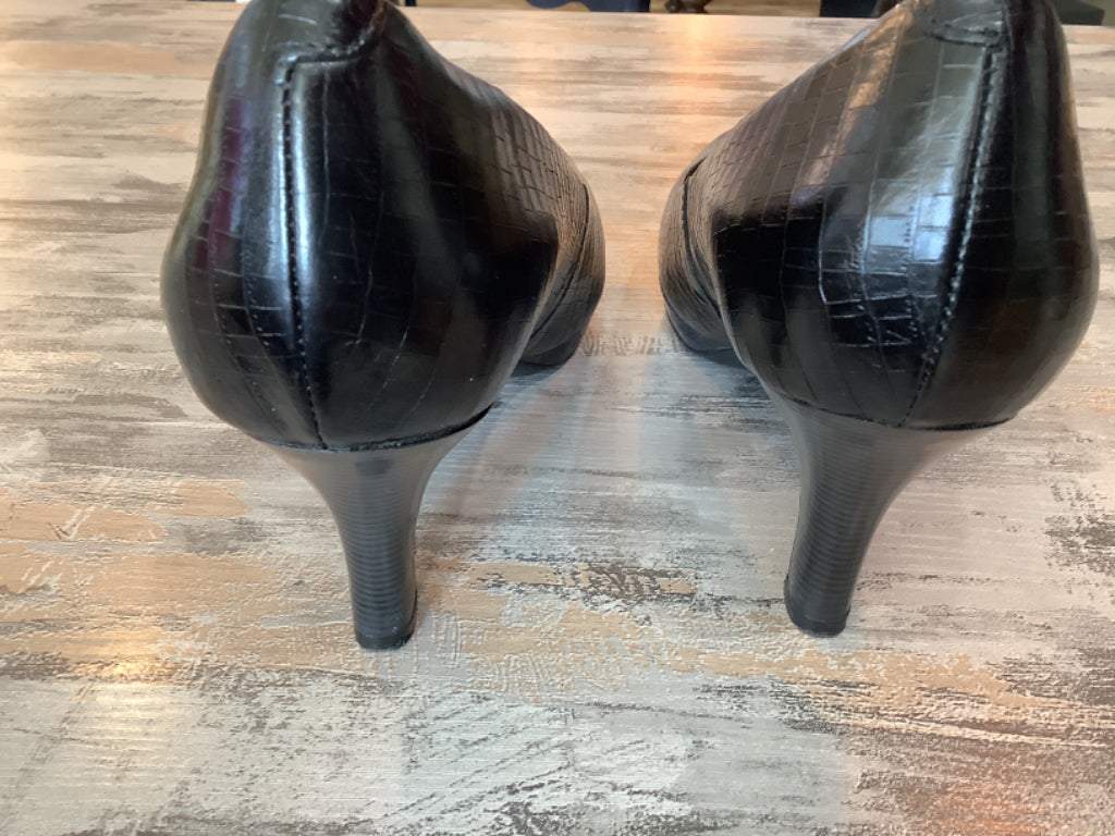 Clarks Artisan Tempt Appeal Black Snake Python Noir Sz 9.5M