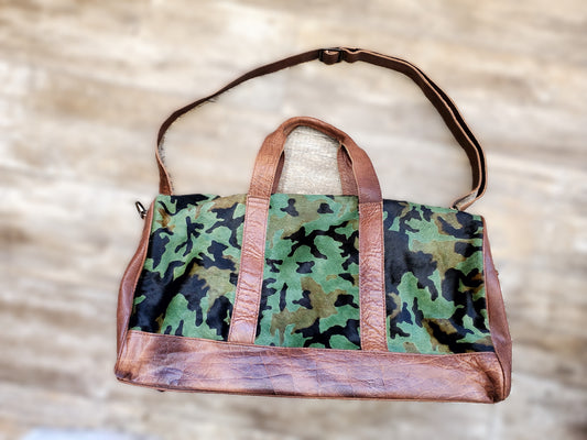 American Darling Hide-on Camo Duffle Bag
