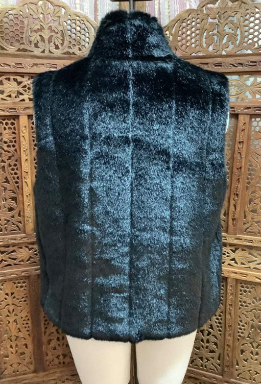 Giacca Faux Fur Reversible Vest Sz Medium
