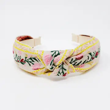 French Floral Headband Asst. Colours