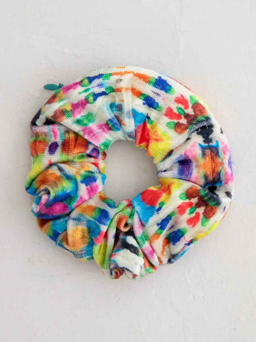 Hideaway Scrunchie - Fuchsia Marigold Tie-Dye