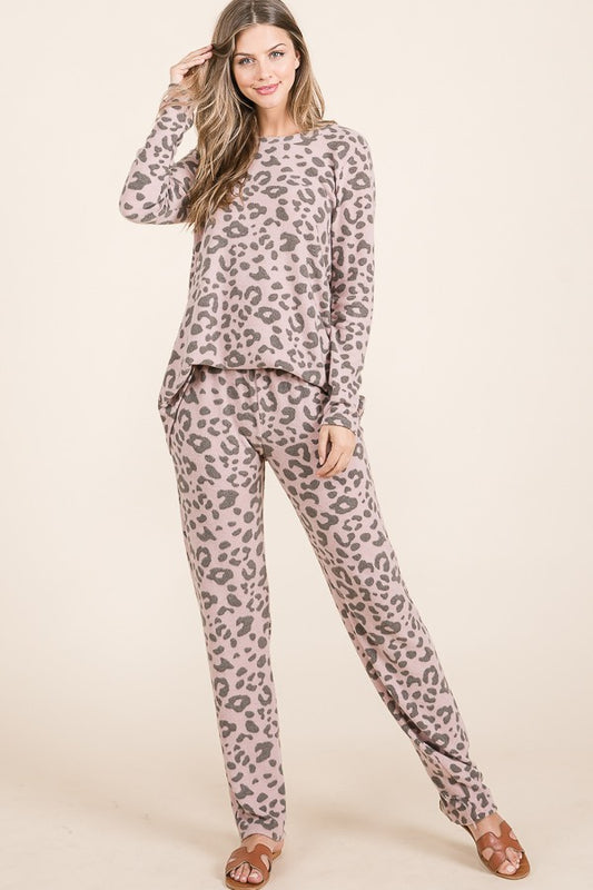 Animal Print Lounge Set