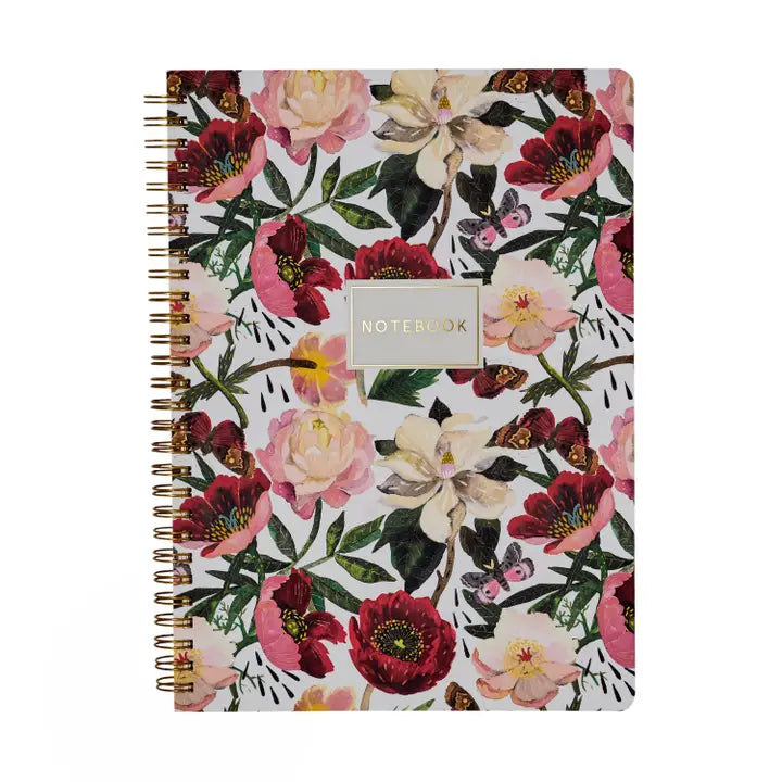 Spiral Notebook Peonies