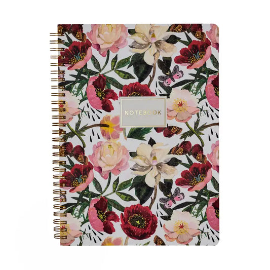 Spiral Notebook Peonies