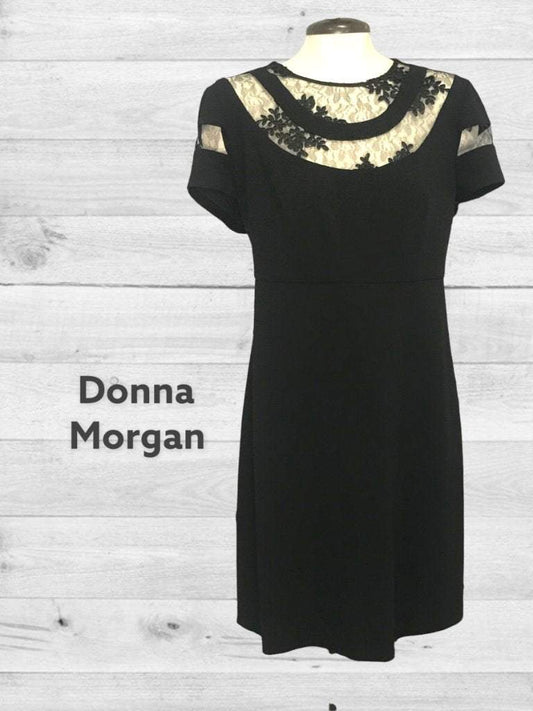 NWT Donna Morgan lace neck dress Sz 12
