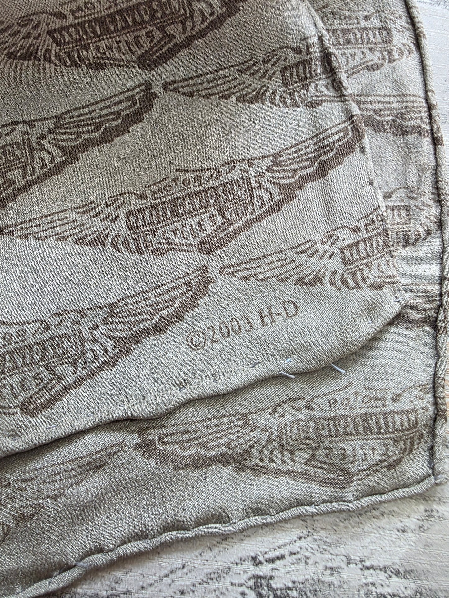Harley Davidson Silk Scarf 100 Year Anniversary
