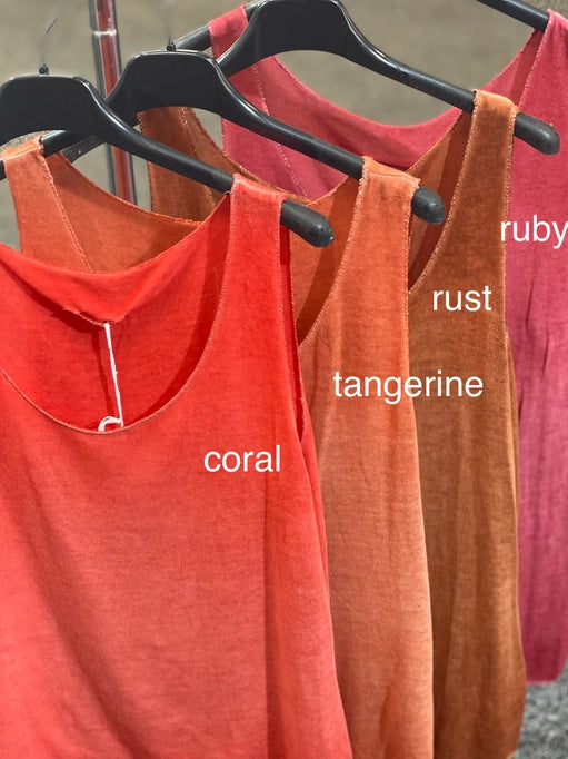 Cozy Viscose Tank with Metallic Trim