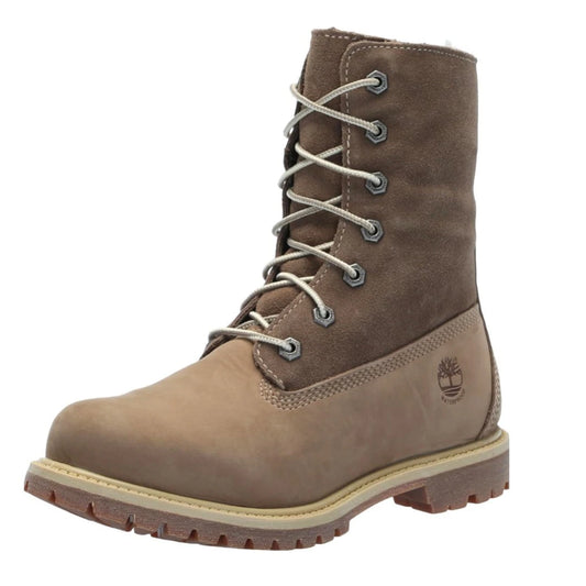 Timberland Fleece Fold Down Nubuck Boots Sz 8.5M