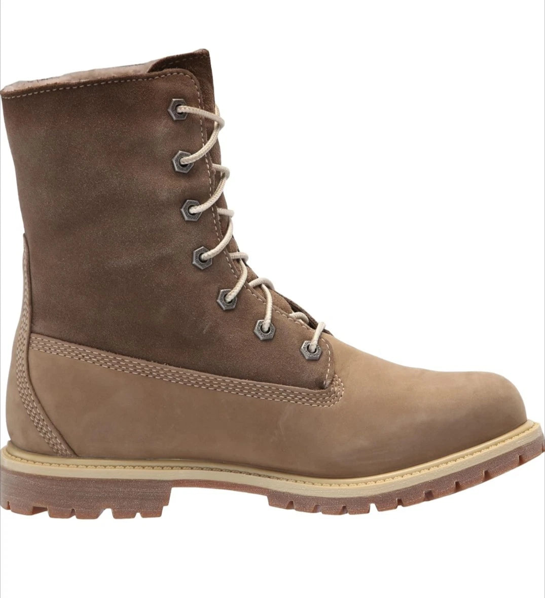 Timberland Fleece Fold Down Nubuck Boots Sz 8.5M