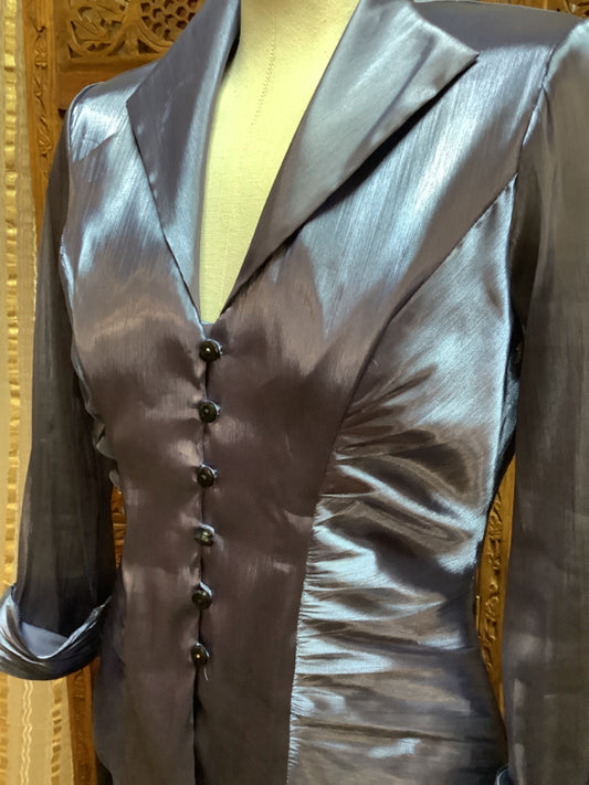 Xscape by Joanna Chen Front Gathered Blouse Sz 6