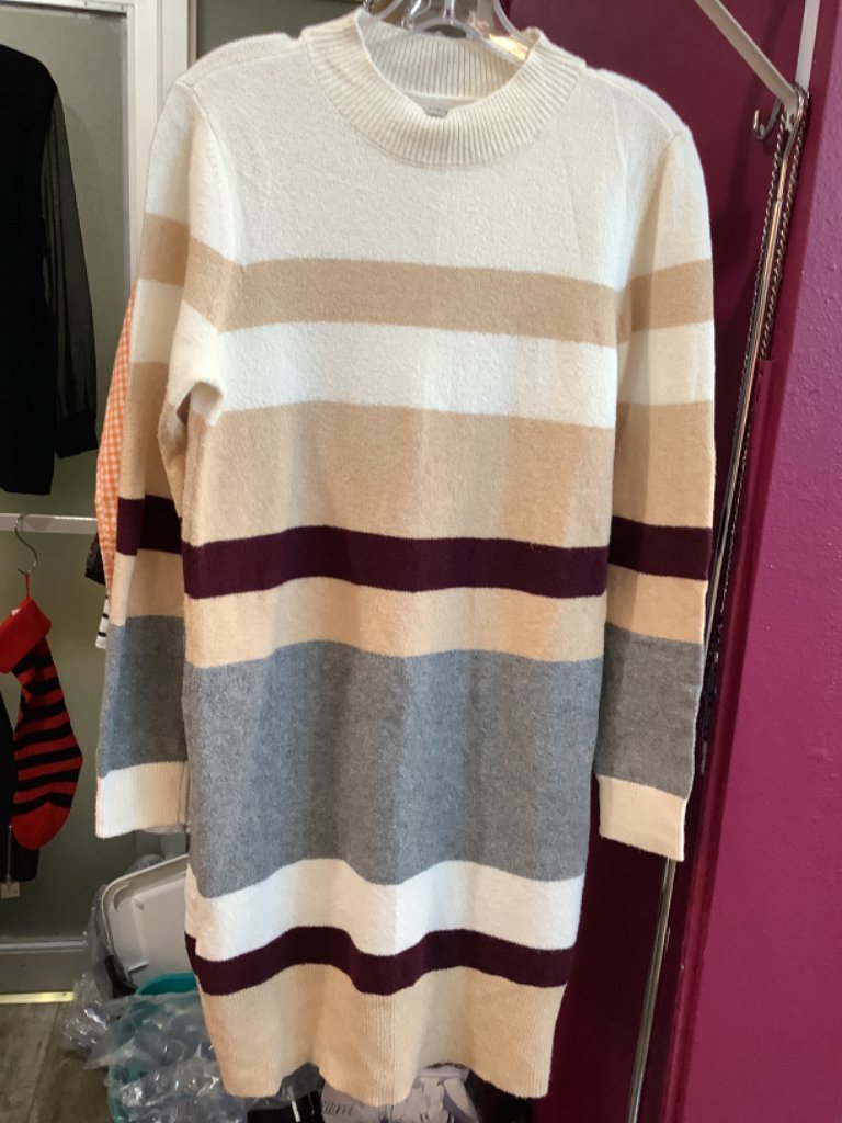 Loft Bold Stripe Sweater Dress Sz Medium Just Fabulous Consignment Boutique Loft Bold Stripe Sweater Dress Sz Medium Just Fabulous Consignment Boutique