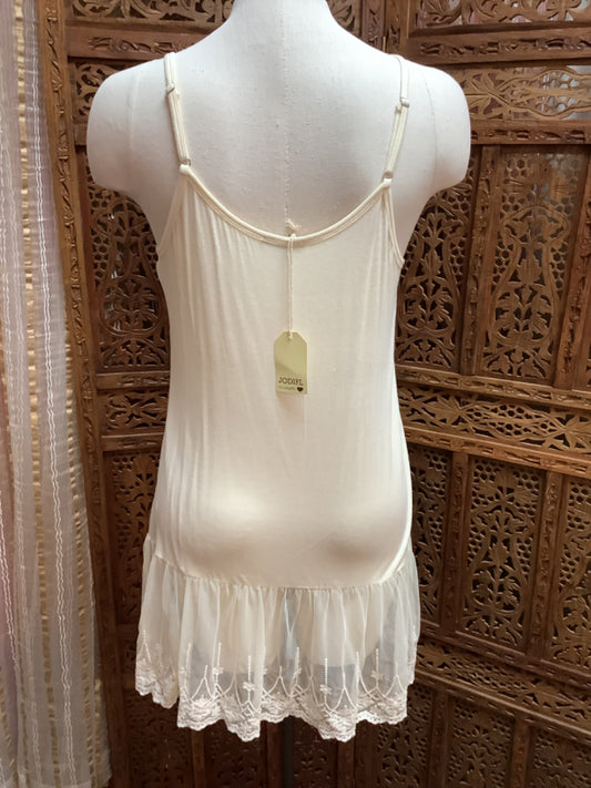 Jodifl Embroidered Tulle Tank Top Sz Medium NWT