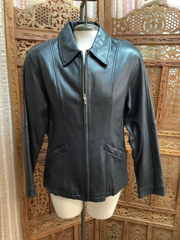 Colebrook Calfskin Leather Jacket Sz Medium – Just Fabulous
